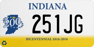 IN license plate 251JG