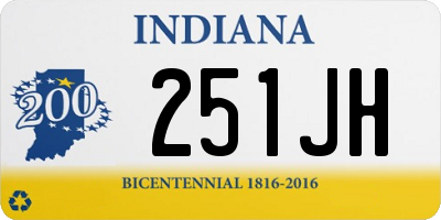 IN license plate 251JH