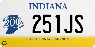 IN license plate 251JS