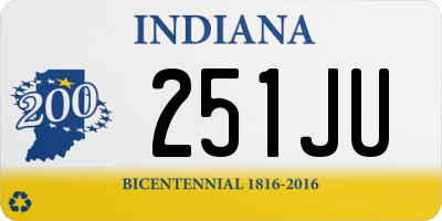 IN license plate 251JU