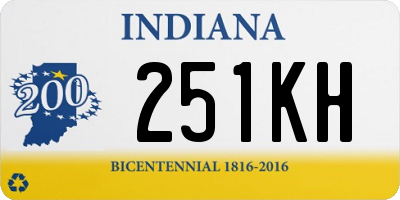 IN license plate 251KH