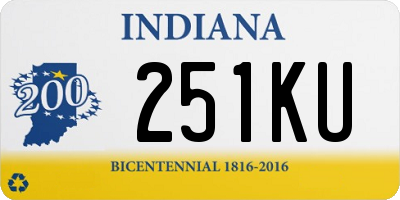 IN license plate 251KU