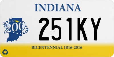 IN license plate 251KY