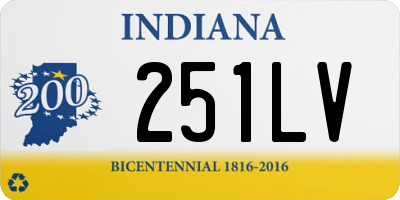 IN license plate 251LV