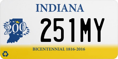 IN license plate 251MY