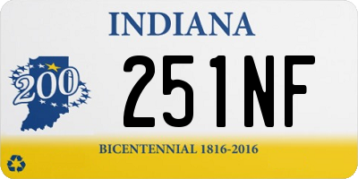 IN license plate 251NF