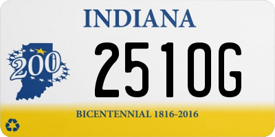 IN license plate 251OG