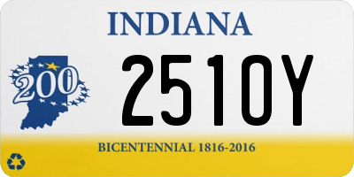 IN license plate 251OY