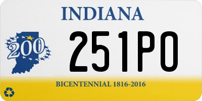 IN license plate 251PO