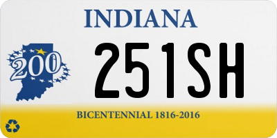 IN license plate 251SH