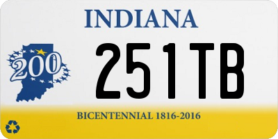 IN license plate 251TB