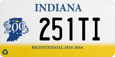 IN license plate 251TI