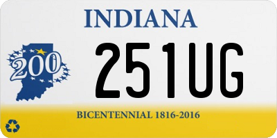 IN license plate 251UG