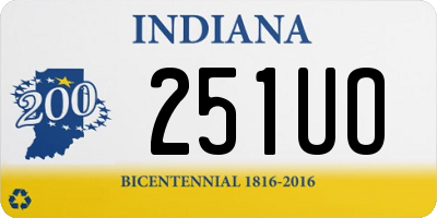 IN license plate 251UO