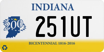 IN license plate 251UT