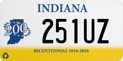 IN license plate 251UZ