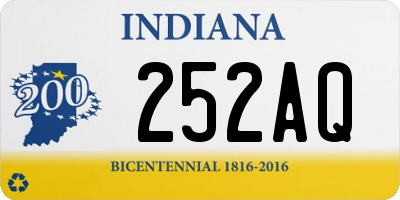 IN license plate 252AQ