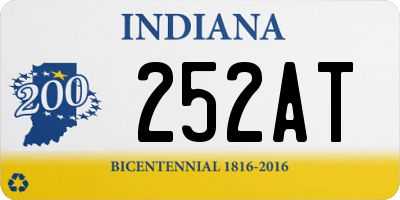 IN license plate 252AT