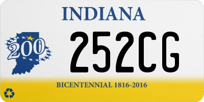 IN license plate 252CG