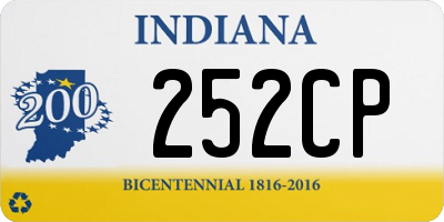 IN license plate 252CP