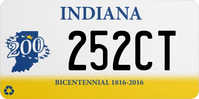 IN license plate 252CT