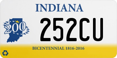 IN license plate 252CU