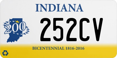 IN license plate 252CV