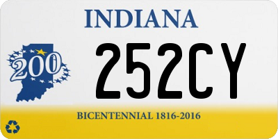 IN license plate 252CY