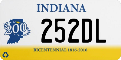 IN license plate 252DL