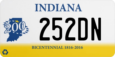 IN license plate 252DN