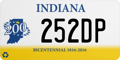 IN license plate 252DP