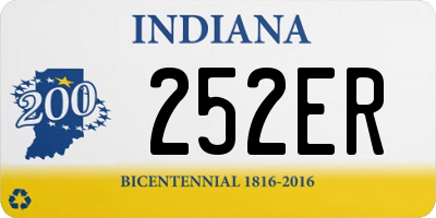 IN license plate 252ER