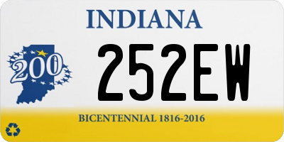 IN license plate 252EW