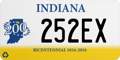 IN license plate 252EX