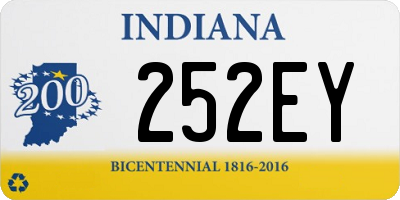 IN license plate 252EY