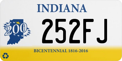 IN license plate 252FJ