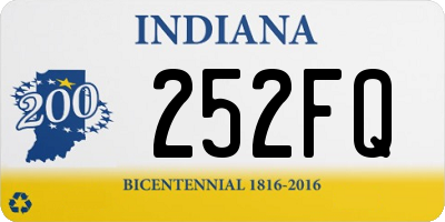 IN license plate 252FQ