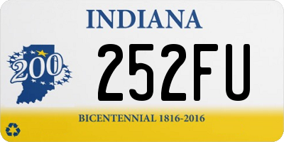 IN license plate 252FU