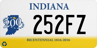 IN license plate 252FZ