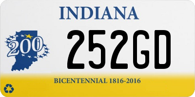 IN license plate 252GD