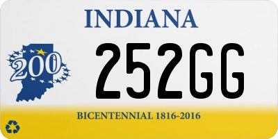 IN license plate 252GG