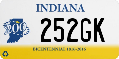 IN license plate 252GK