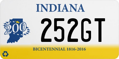 IN license plate 252GT