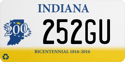 IN license plate 252GU