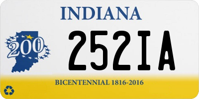 IN license plate 252IA