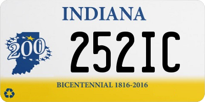 IN license plate 252IC