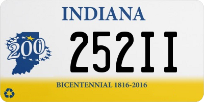 IN license plate 252II