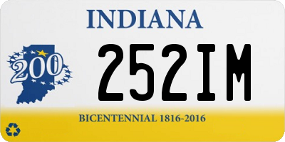 IN license plate 252IM