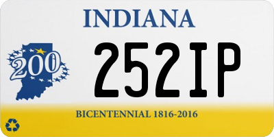 IN license plate 252IP