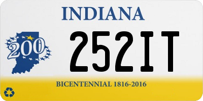 IN license plate 252IT